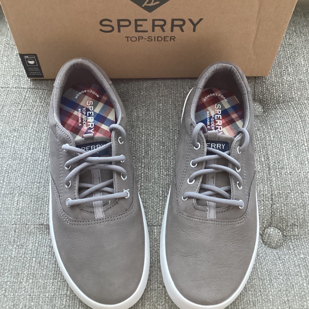 Sperry Kids Gray Lace-Up Sneakers